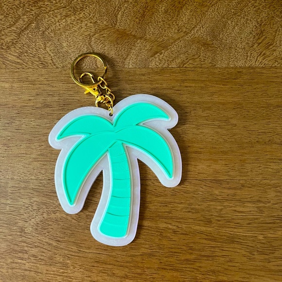 Accessories - Palm keychain bag charm iridescent Stoney clover SCL inspired